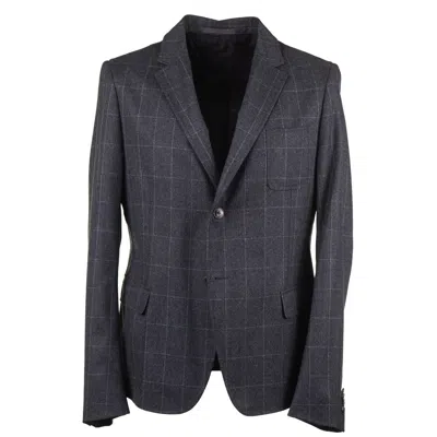 Pre-owned Gucci 'cambridge' Soft Mid-weight Gray Flannel Wool Sport Coat 40r (eu 50)