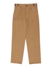 Gucci Camel Colored Gg Trousers In Beige