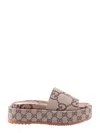 Gucci Camel Flat In Beige
