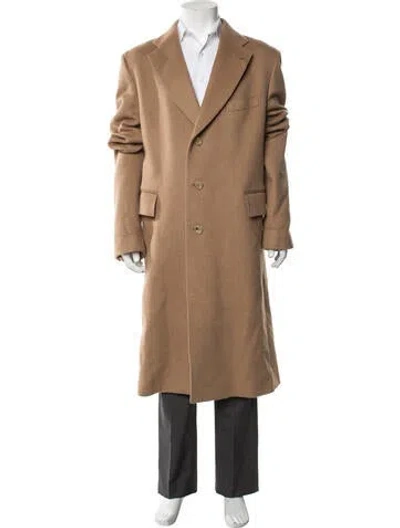 Pre-owned Gucci Camel Hair Overcoat W/ Tags In Neutral