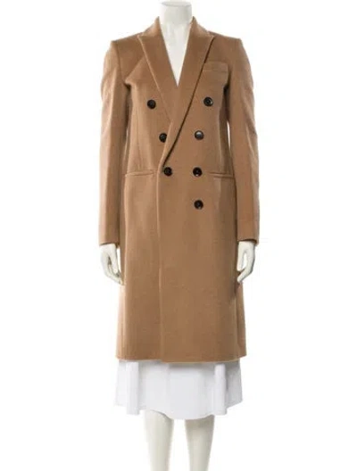 Pre-owned Gucci Camel Hair Peacoat In Neutral