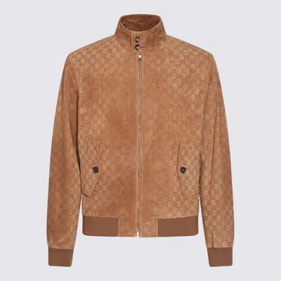 Gucci Camel Leather Jacket