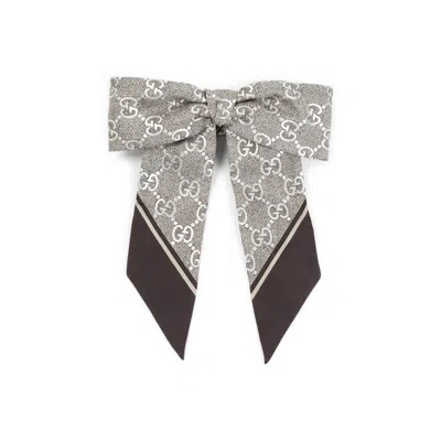 GUCCI GUCCI CAMEL LIGHT BEIGE TEXTILE SCRUNCHIES
