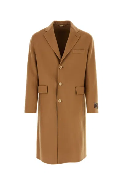 GUCCI CAMEL WOOL BLEND COAT