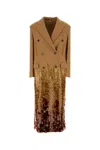 Gucci Brown Batavia Wool Coat With Embroidery