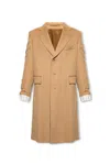 Gucci Single-breasted Camel Hair Coat In Brown