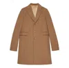 Gucci Single-breasted Camel Hair Coat In Brown
