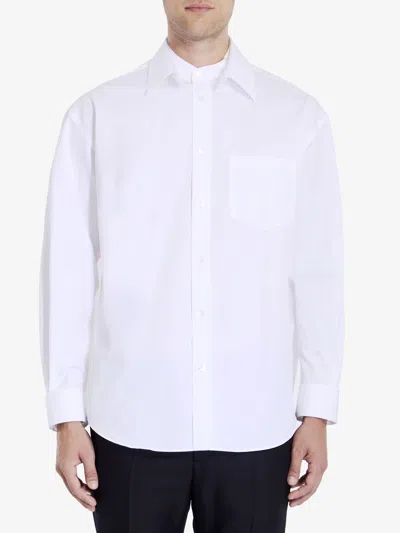 Gucci Camicia In Popeline Di Cotone In White