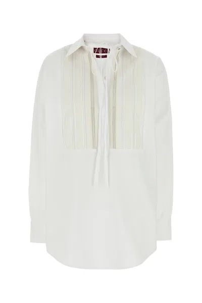GUCCI CAMICIA OVERSIZE IN POPELINE BIANCO  DONNA