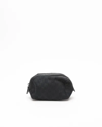 Gucci Canvas And Leather Pouch