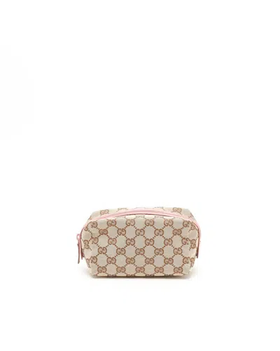 Gucci Canvas And Leather Pouch In Multi