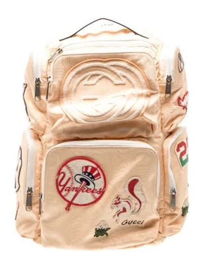 Pre-owned Gucci Canvas Backpack In Multi