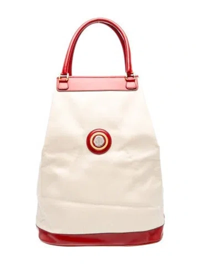 Pre-owned Gucci Canvas Backpack In Neutral