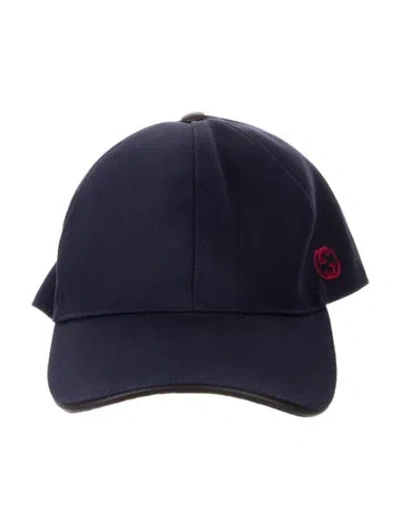 Pre-owned Gucci Canvas Baseball Cap In Blue