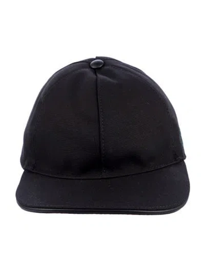 Pre-owned Gucci Canvas Baseball Cap  W/tags In Black