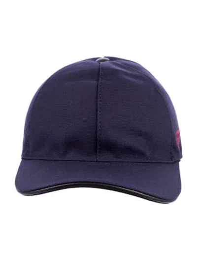 Pre-owned Gucci Canvas Baseball Cap  W/tags In Blue