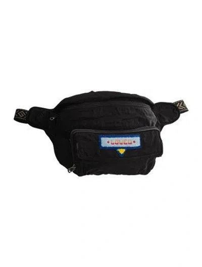 Pre-owned Gucci Canvas Belt Bag In Black
