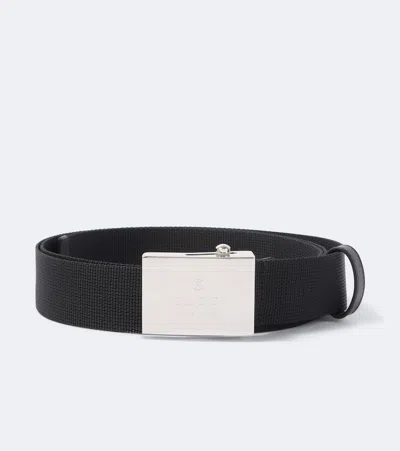 Gucci Canvas Belt In Black