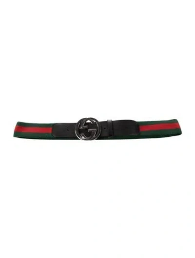 Pre-owned Gucci Canvas Belt In Multi
