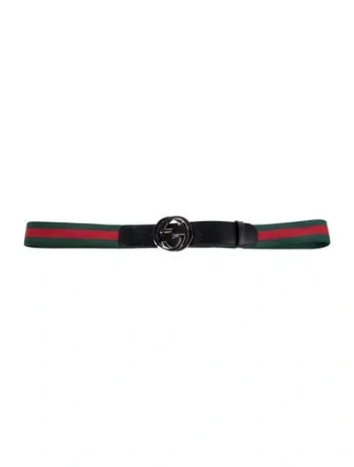 Pre-owned Gucci Canvas Belt In Multi