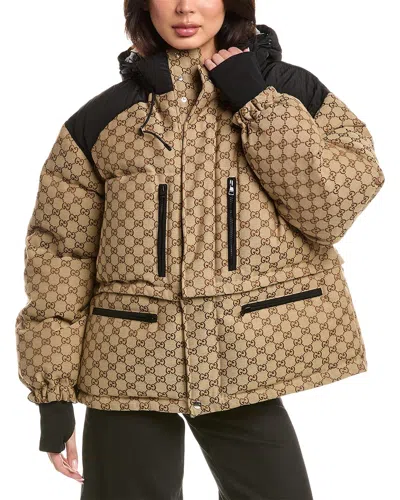 Gucci Canvas Bomber Jacket In Multi