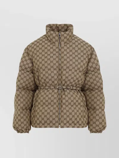 GUCCI CANVAS BOMBER JACKET PADDED DESIGN