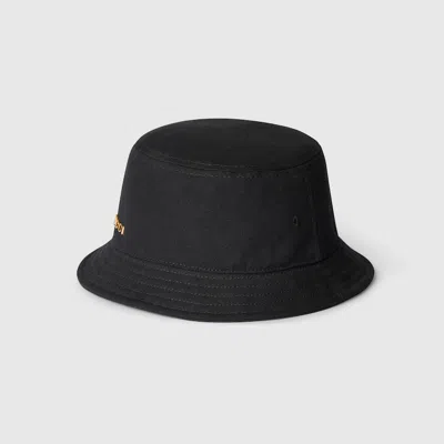 Gucci Canvas Bucket Hat In Black