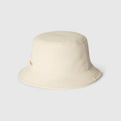 Gucci Canvas Bucket Hat In White