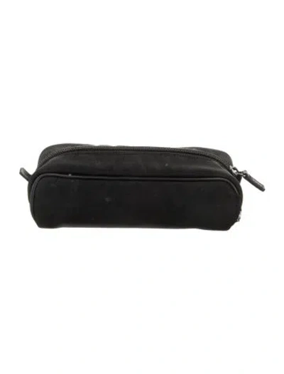 Pre-owned Gucci Canvas Cosmetic Bag. In Black