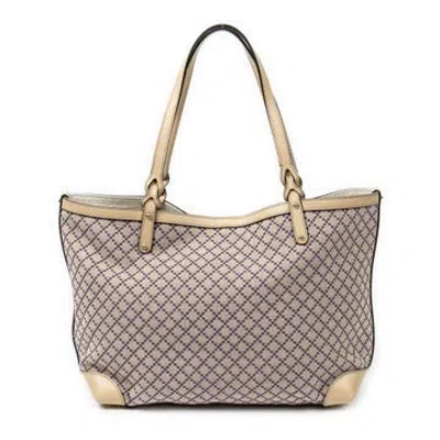 Pre-owned Gucci Canvas Craft Tote In Neutral