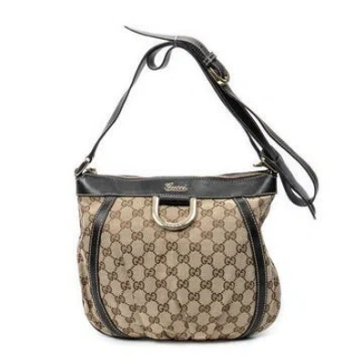 Pre-owned Gucci Canvas D Ring Messenger Null In Neutral