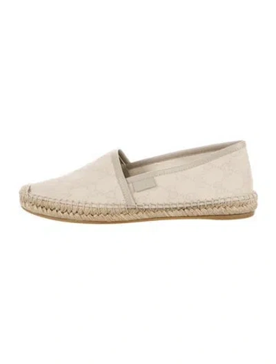 Pre-owned Gucci Canvas Espadrilles In Neutral