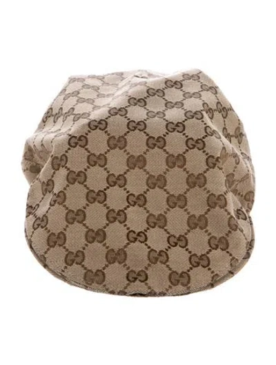Pre-owned Gucci Canvas Hunting Cap In Neutrals