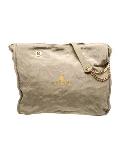 Pre-owned Gucci Canvas Messenger Bag In Neutrals
