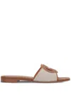 Gucci Incrocio Gg Sandals Brown In Brown