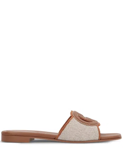 Gucci Canvas Sandals In Neutral