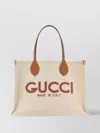 Gucci Woman Sand Canvas Shopping Bag