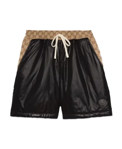Gucci Canvas Shorts In Black