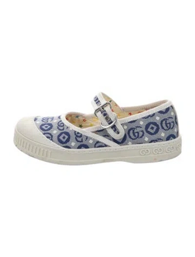Pre-owned Gucci Babies' Canvas Sneakers In Blue