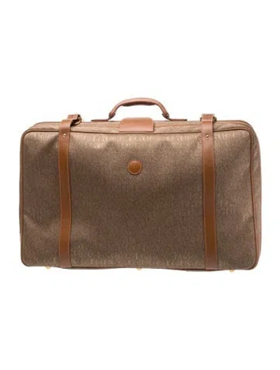 Pre-owned Gucci Canvas Suitcase Vintage In Neutral
