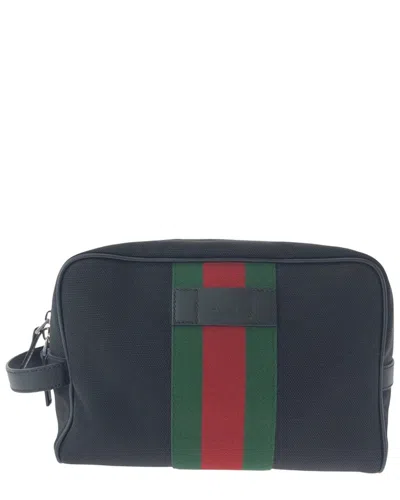 Gucci Canvas/leather Clutch Bag (authentic Pre-loved)