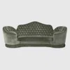 Gucci Capitonné Camelback Velvet Sofa In Green