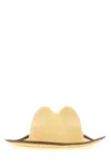 Gucci Cappello In Rafia Donna In Gold