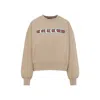 Gucci Caramel-coloured Sweatshirt With Printed Logo