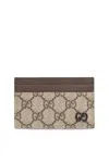 Gucci Card Case In Beige
