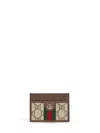 Gucci Card Case In Beige