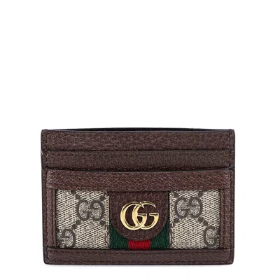 Gucci Card Case In Brown