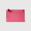 Gucci Card Case With Bamboo In Pink