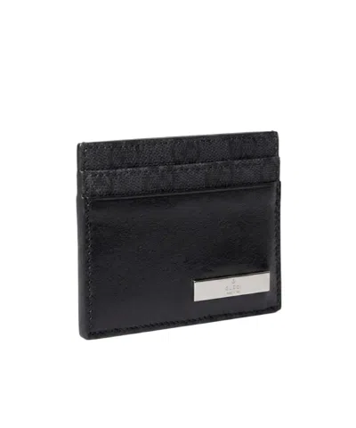 Gucci Card Case With Metal Tag In Pink