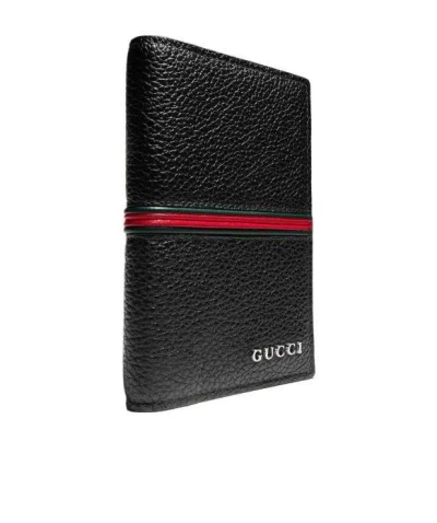 Gucci Card Case With Web In Black